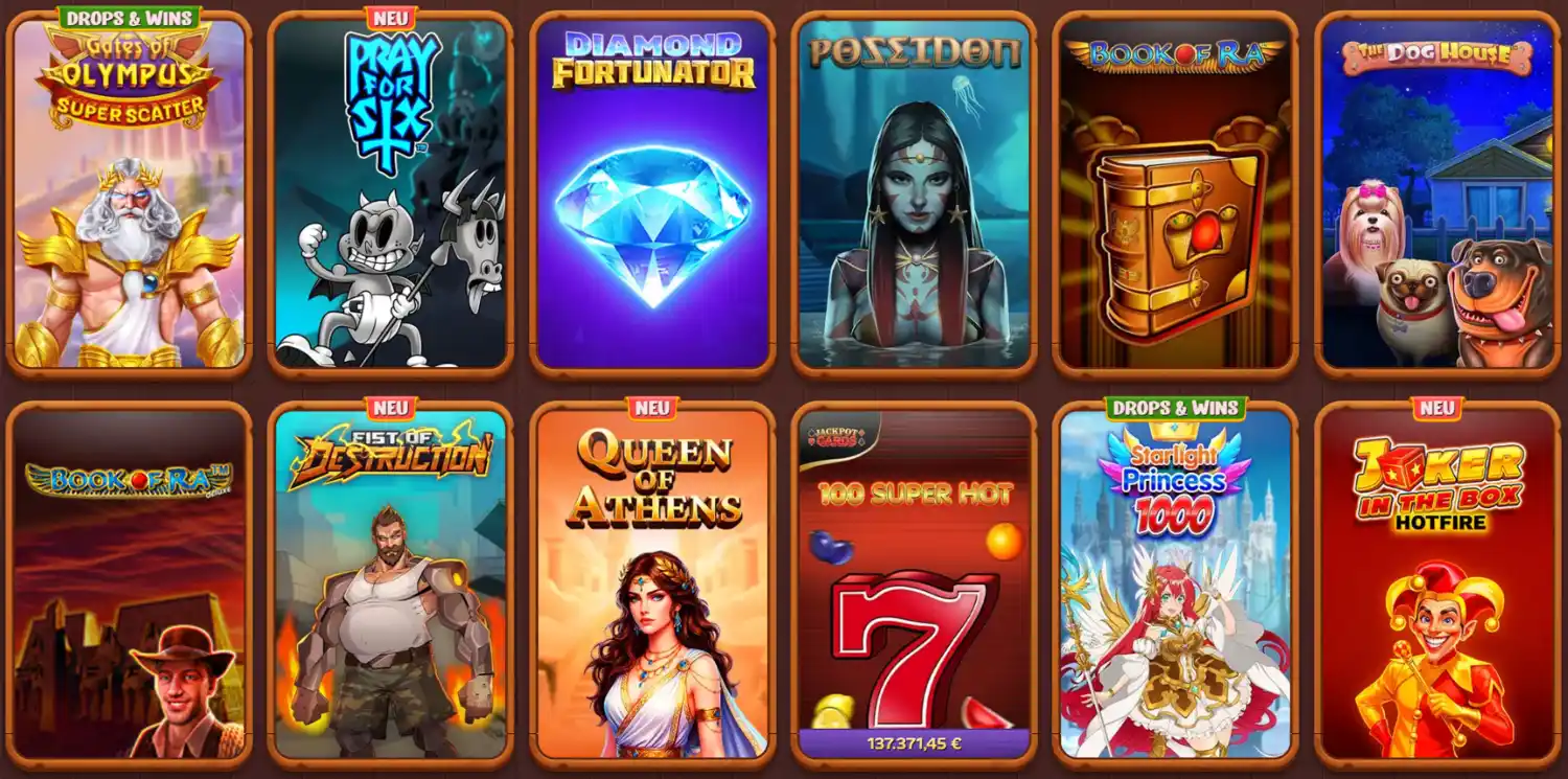Slots im Roostino Casino